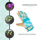 ▶ Guantes de jardinería y trabajo de alto rendimiento para mujer DIGZ Gardener con puntas de los dedos compatibles con pantalla táctil