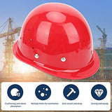▶ Casco de Protección Industrial, Casco Ajustable, Gorro de Protección para la Cabeza para Obras de Ingeniería Energética, Anticolisión Y Anticolisión, Rojo