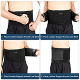▶ Cinturón de protección Lumbar , cinturón de protección para la cintura para aliviar el dolor, escoliosis, ciática, hernia de disco, cinturón de apoyo lumbar inferior ajustable y flexible con almohadilla extraíble (L/XL (31-38 pulgadas)