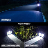 TANSOREN Paquete de 2 faroles LED COB 3 en 1 recargable por USB, carga para dispositivo, linterna de emergencia impermeable LED luz de mano