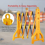 ▶ Puerta De Seguridad Plegable, Valla De Tráfico En Expansión, Barricada De Plástico Industrial, Control De La Multitud, Adecuado para Hospitales, Depósitos, Garajes