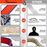 ▶ Cinturón de seguridad con cordón ajustable y almohadilla de cintura actualizada, arnés para cinturón de escalada de árboles, cordón de seguridad para protección contra caídas, cordón de escalada de cometa para detención de caídas, arnés de segur