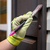 ▶ Guantes Jardinería para mujer (3 pares), color verde, rosa y azul