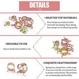 💢  Hilitchi 72 piezas tipo banda de resorte de acción de combustible/silicona abrazadera de tubo de manguera de vacío de baja presión (10 x 7 mm, 10 mm, 11 mm, 14 mm, 16 mm, 17 mm)