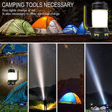 🔦 Linterna recargable ANNA TOSANI Linterna de Cámping Antorcha Lámpara 4 Modos de Luces de Trabajo Farol de Cámping Resistente al Agua con Cable USB para Senderismo Pesca Emergencia y Más