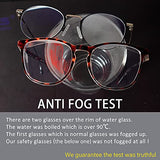 ▶ HATOYUME Gafas de seguridad antivaho, antipolvo/rayos azules, gafas protectoras TR para hombres y mujeres