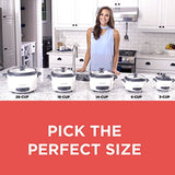 ▶ BLACK+DECKER Arrocera de 6 Tazas, Blanca