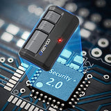 ▶ AMAZON BASICS Abridor de puerta de garaje compatible con Chamberlain/LiftMaster/Craftsman de 3 botones, seguridad +2.0, abridor universal de puerta de garaje con clip de visera, sustituye a 81LM 971LM 371LM (2 juegos)