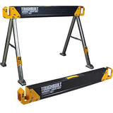 ▶ TOUGHBUILT - Caballete plegable/Mesa para el lugar de trabajo - Robusto, duradero, ligero, resistente, 100% acero de alta calidad, 41.5 pulgadas, asa para fácil transporte - (TB-C550)