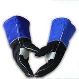 ▶ Guantes de trabajo Guantes de Soldador Soldadura de Alta Temperatura Resistente a la Soldadura Soldadores de protección Guantes