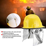 Casco de Seguridad para Bomberos, Papel de Aluminio Casco de Seguridad Equipo de Rescate de Emergencia Equipo para Bomberos, Trabajo, Hogar