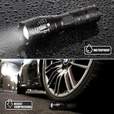 🔦 Linterna recargable SEEDARY Linterna LED Militar Visión Nocturna, Herramienta Práctica Portátil 1600 Lúmenes Lampara LED, Linterna para Bicicleta y Linterna Táctica