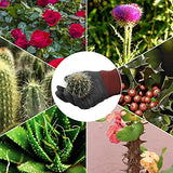 ▶ Guantes Jardinería largos, guantes de jardín de poda de rosas para mujeres y hombres, de piel sintética resistentes a espinas y pinchazos, guantes de trabajo floral con puño ajustable para Bushes, cactus, jardinero