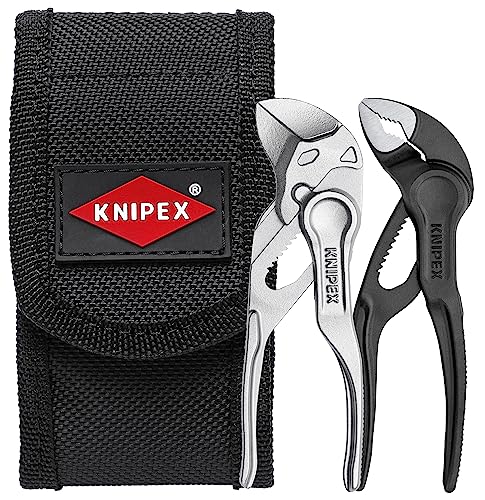 ▶ KNIPEX Juego de mini alicates de 2 piezas, XS en bolsa para cinturón