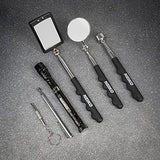 ▶ NEIKO Juego de herramienta magnética de recogida y espejo de inspección | Linterna LED telescópica, flexible y extensible | Herramienta de recuperación de 6,8 kg | Juego de 6 piezas | Espejo telescópico, ajustable y giratorio 360°