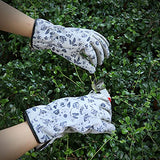 ▶ Guantes de jardinería para mujer, guantes de trabajo de cuero, resistentes a las espinas, guantes de jardín para podar rosas, deshierba, limpieza de patio, plantación