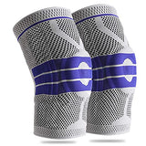 ▶ Profesional de 2 unidades, compresión con rodilleras de almohadillas de gel para rótula + estabilizadores laterales, protección de para mujeres y hombres para dolor de, artritis, correr, deportes, ACL, desgarro de menisco, recuperación de lesione