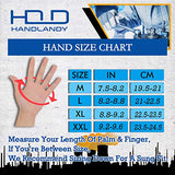 HANDLANDY Guantes antivibraciones, acolchado SBR, guantes de impacto protectores de TPR, guantes de trabajo mecánico para hombre (grande)