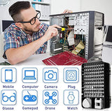 ▶ Juego de Destornilladores, Juego de Destornilladores Precisión Set 115 en 1 Mini, Kit de Herramientas Magnéticas Precision de Reparación de Bricolaje Profesional para Teléfono Móvil, , Laptops, PCs, MacBooks, Xboxs, Gafas