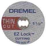 ▶ DREMEL - Disco de Corte Delgado 1-1/2 Pulgadas Ez Lock, 5 Piezas