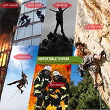 ▶ Arnés de escalada, cinturón de seguridad para escalada, arnés de seguridad para proteger la cintura, arnés de seguridad de la mitad del cuerpo más amplio para rescate de incendios, escalada, rappel trepado