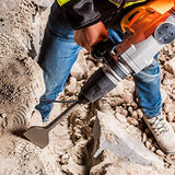 ▶ Broca cincel Sds Max Bits 12 pulgadas - Sds Max Cincel Bit - Juego de brocas de martillo rotativo - Juego de brocas de mampostería - Herramientas de demolición - 3 cinceles puntiagudos, cinceles planos