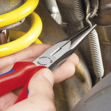 ▶ KNIPEX- Alicates de punta larga con cortador (8 pulgadas, mango cómodo)