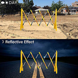 ▶ Puerta De Seguridad Plegable, Valla De Tráfico En Expansión, Barricada De Plástico Industrial, Control De La Multitud, Adecuado para Hospitales, Depósitos, Garajes