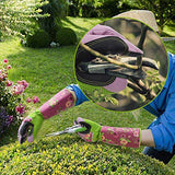 ▶ Guantes de jardinería para poda de rosas, a prueba de espinas, resistentes a los pinchazos, guantes largos de jardín para proteger las manos y los brazos para mujeres