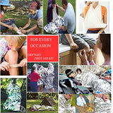 ▶ Botiquín de Primeros Auxilios  163 Piezas Impermeable portátil Lesiones Esenciales y Cruz roja, Kits de Equipo médico de Emergencia: para Coche, Cocina, Camping, Viajes, Oficina, Deportes y hogar