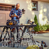 ▶ WORX  Sierra circular compacta eléctrica de 3 amperios Versacut de 3 3/8 pulgadas con tecnología de guía láser