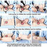 ▶ Cinturón de protección Lumbar , para alivio del dolor de espalda baja, dispositivo de tracción lumbar para hombres y mujeres (cintura de 29 a 49 pulgadas)