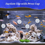 ▶ 12 piezas de ventosa de tuerca de tornillo totalmente transparente fuerte de 1.78 pulgadas, ventosa transparente de ajuste de mano con tuerca de presión, ventosa, gancho de tuerca de tornillo, ventosa de vidrio para mesa para el hogar