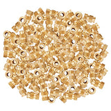 💢  Hilitchi 60 tuercas moleteadas de latón roscadas con calor para imprimir impresoras 3D y más proyectos (M4 x 10 x 6)