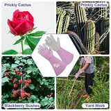 ▶ Guantes Jardinería  de poda de rosa, guantes de jardinería de protección de antebrazo largo para mujer, antipinchazos, impermeables y extra gruesos(M)