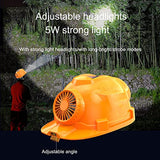 ▶ Casco de seguridad, gorra de trabajo impermeable de seguridad, sombrero de sol de construcción de sitio de construcción de verano recargable, refrigeración de aire acondicionado masculino FiveS