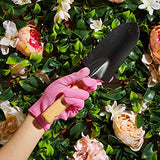 ▶ Guantes de jardinería  de trabajo de poliéster para mujer, guantes de jardín (3 colores, 6 pares)