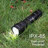 UltraFire Linterna de mano de modo único WF-502B, XP-E V6 LED, Super Power de 1000 lúmenes hwawys llevó linternas, pequeña linterna de bolsillo (con batería 18650 y cargador)