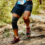 ▶ Rodillera con almohadilla de gel de compresión – Rodillera para hombres y mujeres con estabilizadores laterales