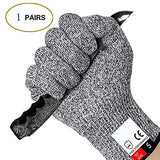 ▶ Guantes de Trabajo Anticorte , Nivel 5 protección de la Cocina Grado alimenticio Guantes de Seguridad para el Corte de Carne, Cocina, Corte, Corte y pelar, carpintería, 1 par