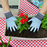 ▶ Guantes Jardinería  de verano para niños, guantes de jardín con revestimiento de látex, sensación de hielo y diseño de panal, 3 pares, XXS