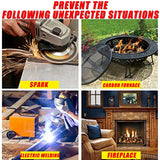 ▶ Manta de incendio, manta de protección contra incendios y manta para la supresión de incendios para cocina, recámara, personas, seguridad energética (101,6 x 101,6 cm, 4 unidades), color blanco