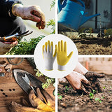 ▶ HANDLANDY Guantes de jardín para mujer, sin látex, 3 pares, transpirables, con revestimiento de nitrilo, pequeños, guantes de trabajo para patio (6 pares, 2 azules y 2 amarillos y 2 violetas)