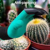 ▶ Guantes Jardinería para excavar y plantar (2 pares con garras, morado)