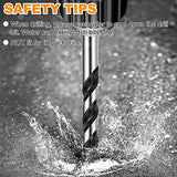 ▶ Juego de Brocas de hormigón y mampostería, juego de brocas profesionales (5 piezas) para vidrio, ladrillo, plástico, cemento, madera, azulejos, etc., punta de carburo de resistencia industrial, 1/4"-1/2"