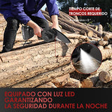 ▶ Mini Motosierra Inalámbrica de Mano de 21 V, Motosierra Eléctrica Portátil con 2 Batería Recargable, 1 Cargador y 1 Cadena, Sierra de Arbol Eléctrica para Jardinería, Agricultura y Rancho
