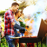 ▶ Guantes de soldador de forja resistentes al calor de 144 pulgadas de cuero vacuno – manga larga y forro de parrilla aislado para soldador Tig/Mig/Barbacoa/Huevo Verde/Estufa Gris