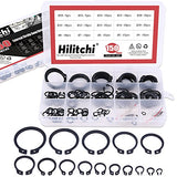 💢 Hilitchi 150-Pcs Alloy Steel External Circlip Snap Retaining Clip Ring Assortment Kit - Size: 4mm to 28mm