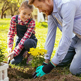 ▶ Guantes Jardinería para excavar y plantar (2 pares con garras, morado)