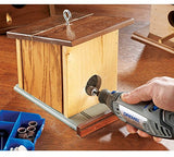 ▶ DREMEL - Herramienta rotativa de velocidad variable con 18 accesorios, color gris